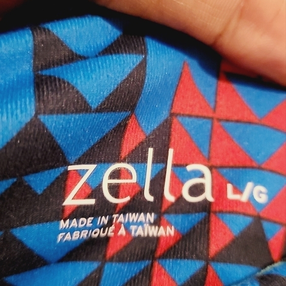 Zella | Women's Geometric Print Full Length Leggings (Size Large) - Picture 2 of 12